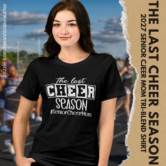 シニアチアマムの最後のチアシーズン トライブレンドTシャツ