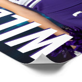 シニアチアリーダー チーム カスタム チアリーダー フォト スポーツ ポスター (角)