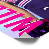 シニアチアリーダー チーム チアリーダー 写真 虹彩 ポスター (角)