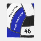 シニアナイト向けにバレーボール贈与アイディアをカスタマイズ フリースブランケット (正面)