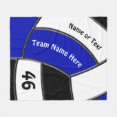 シニアナイト向けにバレーボール贈与アイディアをカスタマイズ フリースブランケット (正面(横))