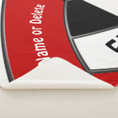 シニアナイト向けの赤、白のバレーボール贈答アイディア シェルパブランケット (3/4)