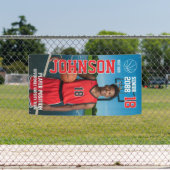 シニアバスケットボールデザイン テンプレート 写真 スポーツ 横断幕 (インサイチュ)