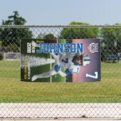 シニアフットボールプレーヤー ホームカミングカスタムスポーツ 横断幕 (インサイチュ)