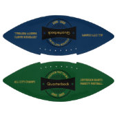 シニアフットボール賞の記念品ブラックバッジ アメリカンフットボール (パネル)