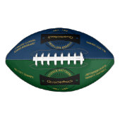 シニアフットボール賞の記念品ブラックバッジ アメリカンフットボール (正面)