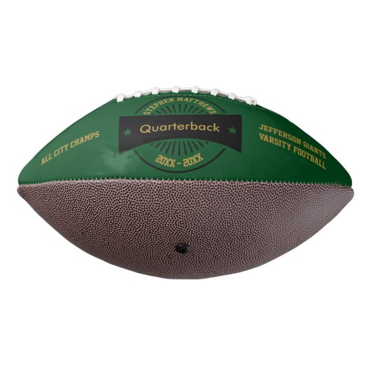 シニアフットボール賞の記念品ブラックバッジ アメリカンフットボール (回転270)