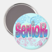 シニアフラワー2 マグネット (正面/裏面)