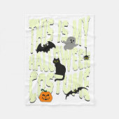 シニアプログラマー面白いハロウィーンパーティー フリースブランケット (正面)