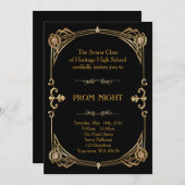 シニアプロムナイト 招待状 (正面/裏面)