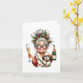 シニアホリデかわいらしィ カード (黄色い花)