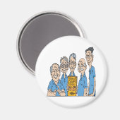 シニアボーリングシャンズ マグネット (正面/裏面)