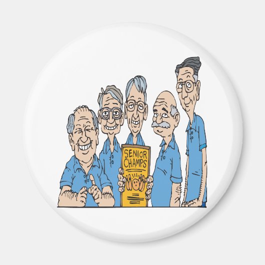 シニアボーリングシャンズ マグネット (正面)