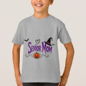 シニアママ、面白いハロウィンママ、スリリングなカボチャママ Tシャツ (正面)