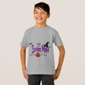 シニアママ、面白いハロウィンママ、スリリングなカボチャママ Tシャツ (正面フル)