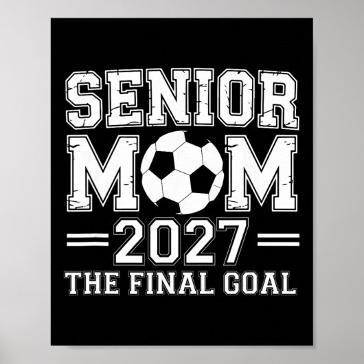 シニアママ 2027 最終目標 サッカー ポスター (正面)