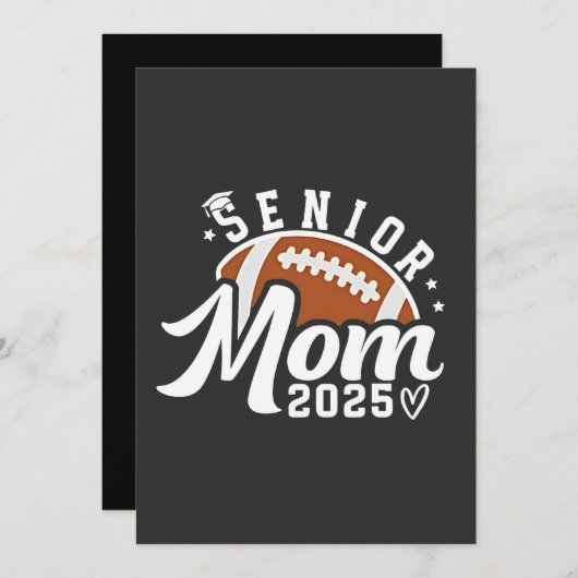 シニアマ誇りを持ったム2025年ファンタジーサッカー卒業 招待状 (正面/裏面)