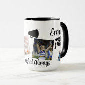 シニアメモリーズパーソナライズされたコラージュマグ マグカップ (正面右)