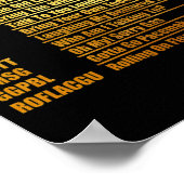 シニアメールや文字を打つコードグランパ ポスター (角)