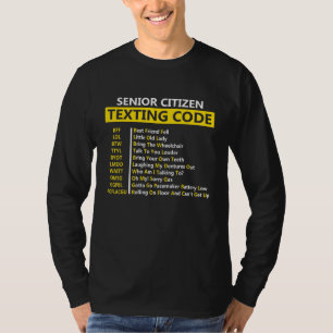 シニアメールや文字を打つコードBff Lol Btwttyl Byot L Tシャツ