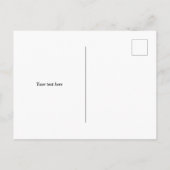 シニアモダンの卒業発表カード 案内ポストカード (裏面)