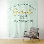 シニアモダンエレガント卒業背景 タペストリー (インサイチュ)