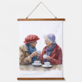 シニアモーメントウッドトップウォールタペストリー 吊り下げ型タペストリー (正面)