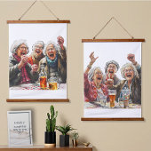 シニアモーメントウッドトップウォールタペストリー 吊り下げ型タペストリー