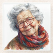 シニアモーメントガラスコースター ガラスコースター (正面)