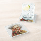 シニアモーメントガラスコースター ガラスコースター (アングル)