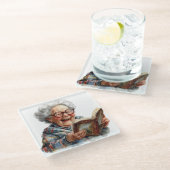 シニアモーメントガラスコースター ガラスコースター (アングル)