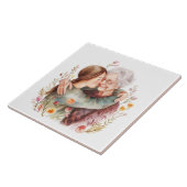 シニアモーメントマザーズデイ/任意の日セラミックタイル タイル (側面)