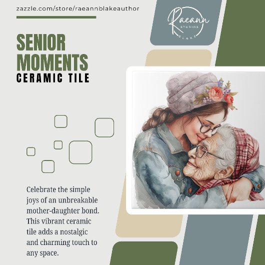 シニアモーメントマザーズデイ/任意の日セラミックタイル タイル