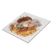 シニアモーメントマザーズデイ/任意の日セラミックタイル タイル (側面)