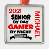 シニアラブズ遊のビデオゲームカスタム メタルオーナメント (正面)