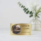 シニアリタ気にイメントホーム高齢者サービス黄金 名刺 (スタンド正面)