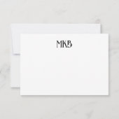 シニアレディかわいらし – 戻って見て! ノートカード (裏面)