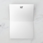 シニアレディかわいらし – 戻って見て！ ノートカード (内部)