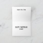 シニアレ大切ディ誕生日 ノートカード (内部)