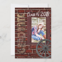 シニアヴィンテージ写真卒業 招待状