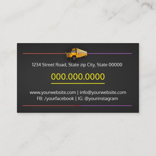 シニア交通/バス運転手 名刺 (裏面)