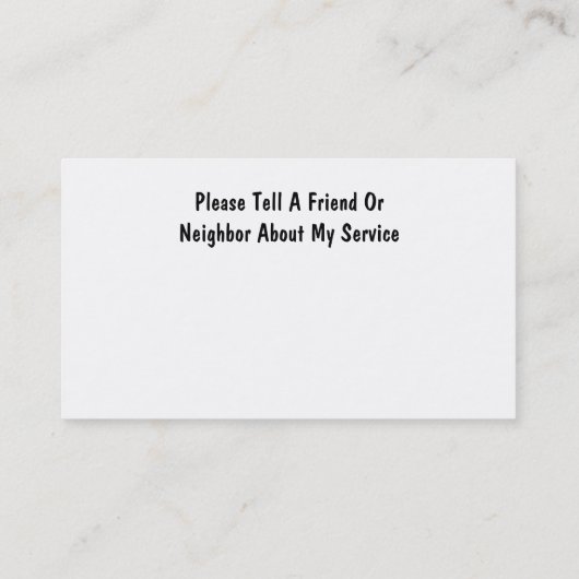 シニア介護者のギラズィきらきら光るー・ビジネス・カード 名刺 (裏面)