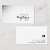 シニア介護者サービスViolet Curssive Monogram 名刺 (正面/裏面)