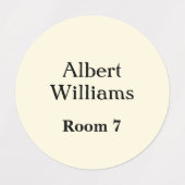 シニア住宅気にホーム服名ラベル ラベル (デザイン2)