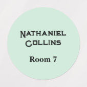 シニア住宅気にホーム服名ラベル ラベル (デザイン1)