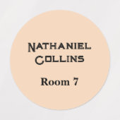 シニア住宅気にホーム服名ラベル ラベル (デザイン1)