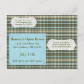 シニア写真の卒業招待状のクラス インビテーションポストカード (裏面)