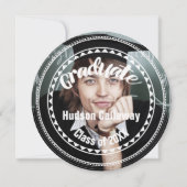 シニア写真クラスの卒業パーティー 招待状 (正面)