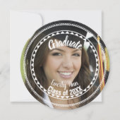 シニア写真クラスの卒業パーティー 招待状 (正面)