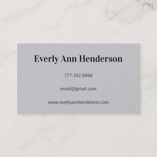 シニア写真クラス2010年版シニアカード コーリングカード (裏面)